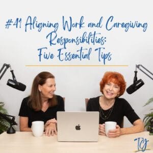 Two women working together with laptops and coffee, discussing work-life balance tips.