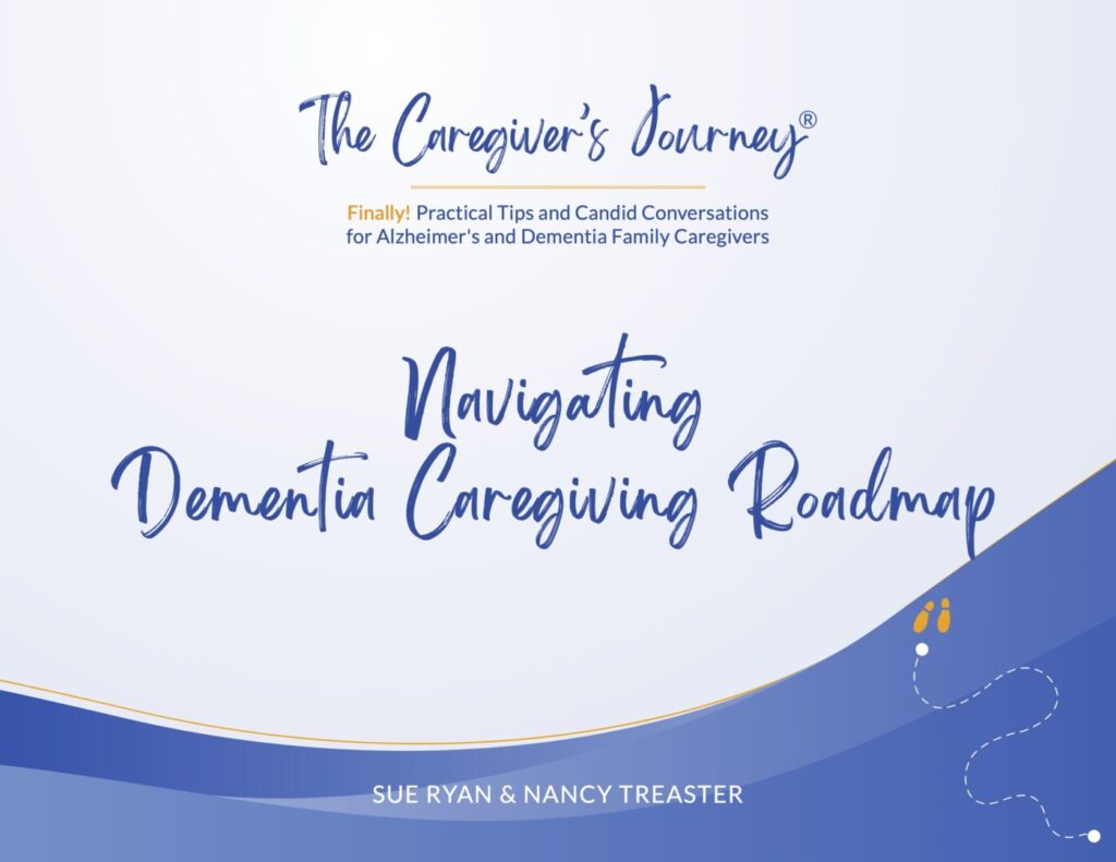 Title slide for a dementia caregiving roadmap presentation.